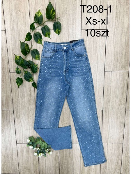 Jeansy damskie , size xs-xl, paczka 10szt,