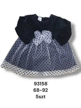 Sukienka DZIECIĘCE , size 68-92,paczka 5szt, 1 kolor