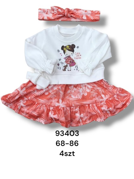 Sukienka DZIECIĘCE , size 68-86,paczka 4szt, 1 kolor