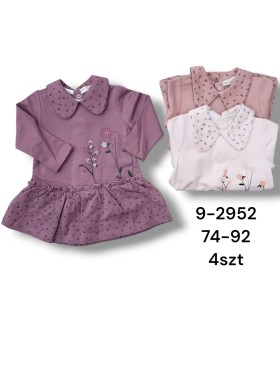 Sukienka DZIECIĘCE , size 74-92,paczka 4szt, 1 kolor