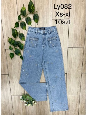 Jeansy damskie , size xs-xl, paczka 10szt,