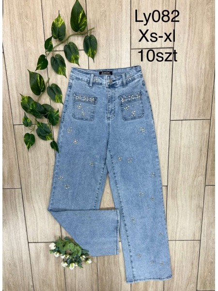 Jeansy damskie , size xs-xl, paczka 10szt,