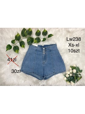 Spodenki jeansowe damskie , size xs-xl, paczka 10szt,