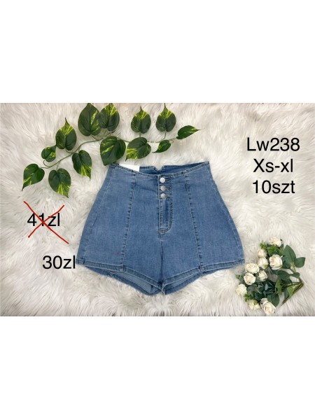 Spodenki jeansowe damskie , size xs-xl, paczka 10szt,