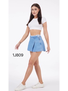 Spódnica krótka Jeansowa damska , size xs-xl, paczka 10szt,