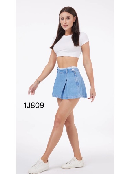 Spódnica krótka Jeansowa damska , size xs-xl, paczka 10szt,