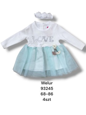 Sukienka DZIECIĘCE , size 68-86,paczka 4szt, 1 kolor