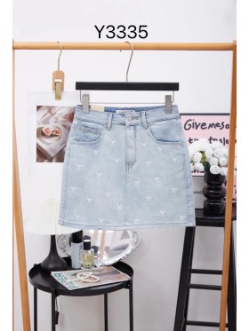 Spódnica krótka Jeansowa damska , size xs-xl, paczka 10szt,