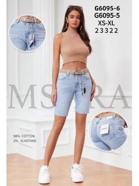 Spodenki jeansowe damskie Msara, size xs-xl, paczka 12szt,