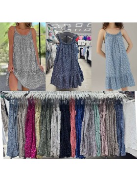 Sukienki damskie wloskie, size uni, paczka 6szt, mix kolor