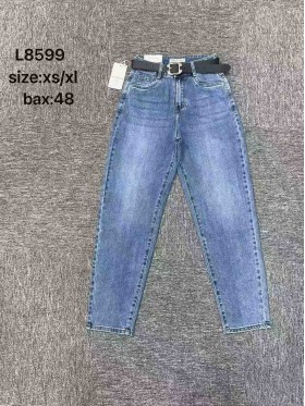Jeansy damskie , size xs-xl, paczka 12szt,