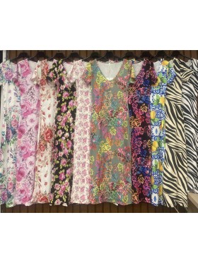 Sukienki damskie wloskie, size uni, paczka 6szt, mix kolor