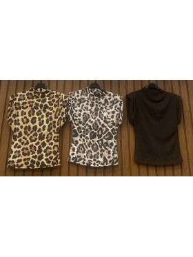 Bluzki damskie wloskie, size uni, paczka 6szt, mix kolor