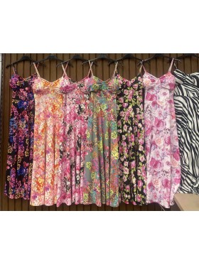 Sukienki damskie wloskie, size uni, paczka 6szt, mix kolor