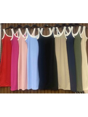 Sukienki damskie wloskie, size uni, paczka 6szt, mix kolor