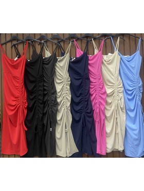 Sukienki damskie wloskie, size uni, paczka 6szt, mix kolor