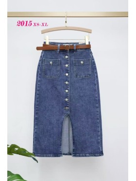 Spódnica długa Jeansowa damska, size xs-xl, paczka 12szt,