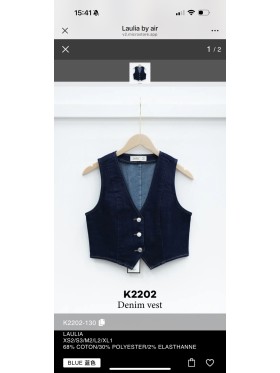 Kamizelki Jeansowe damskie , size xs-xl, paczka 10szt,