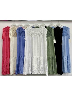 Sukienki damskie wloskie, size uni, paczka 6szt, mix kolor