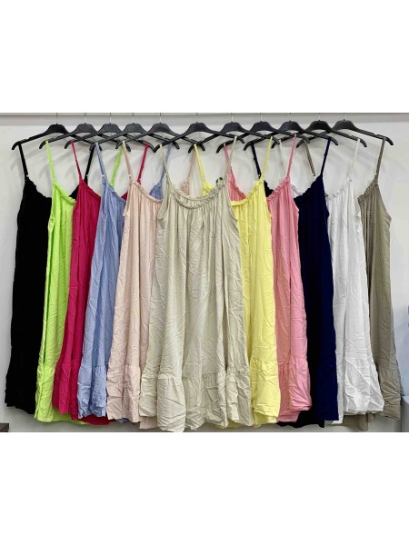 Sukienki damskie wloskie, size uni, paczka 6szt, mix kolor