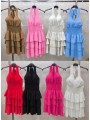 Sukienki damskie wloskie, size uni, paczka 6szt, mix kolor