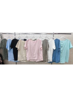 Bluzki damskie wloskie, size uni, paczka 6szt, mix kolor