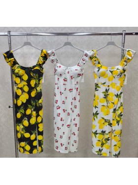 Sukienki damskie wloskie, size uni, paczka 6szt, mix kolor