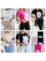 Bluzki damskie polskie, size uni, paczka 5szt, mix kolor