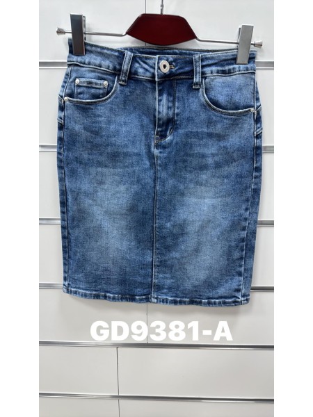 Spódnica krótka jeansowa damska , size S-2XL, paczka 12szt,