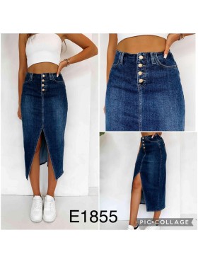 Spódnica długa jeansowa damska , size xs-XL, paczka 10szt,