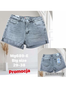 Spodenki jeansowe damskie M'sara , size 29-38, paczka 10szt,