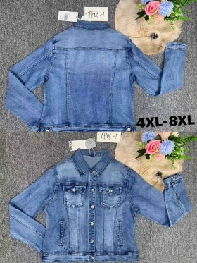 Kurtki Jeansowe damskie , size 4-8xl, paczka 10szt,