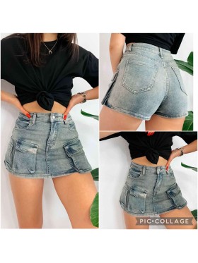 Spódnica krótka jeansowa damska , size xs-XL, paczka 10szt,
