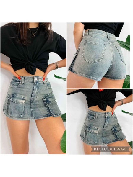 Spódnica krótka jeansowa damska , size xs-XL, paczka 10szt,
