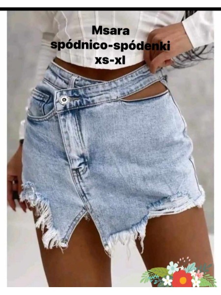 Spodenki jeansowe damskie M'sara , size xs-xl, paczka 10szt,