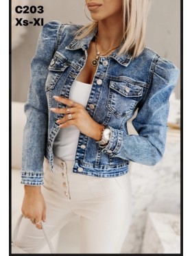 Kurtki Jeansowe damskie , size xs-xl, paczka 10szt,