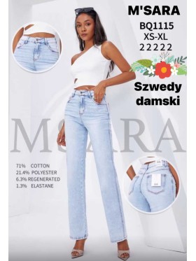 Jeansy damskie M'sara, size xs-xl, paczka 10szt,