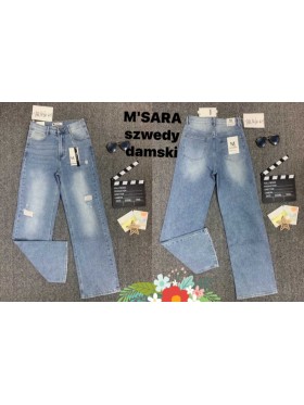 Jeansy damskie M'sara, size xs-xl, paczka 10szt,
