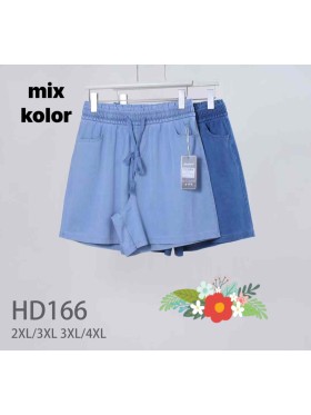 Spodenki jeansowe damskie , size 2-4xl, paczka 12szt,mix kolor