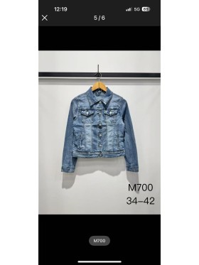 Kurtki Jeansowe damskie , size 34-42, paczka 10szt, 1kolor