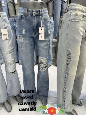 Jeansy damskie M'sara, size xs-xl, paczka 10szt,