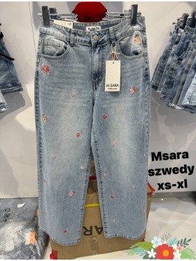 Jeansy damskie M'sara, size xs-xl, paczka 10szt,