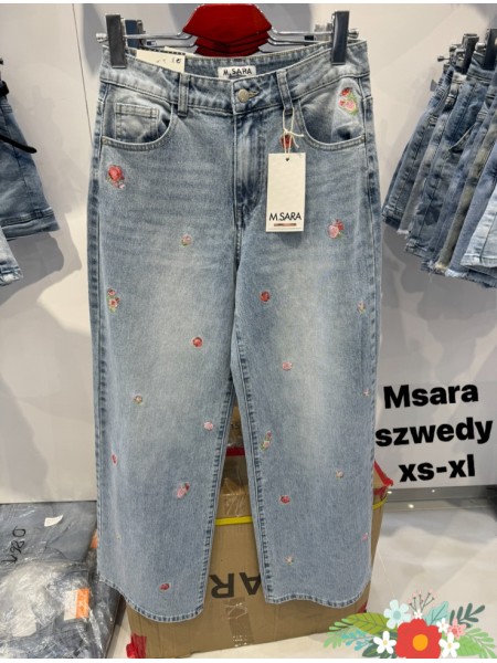 Jeansy damskie M'sara, size xs-xl, paczka 10szt,