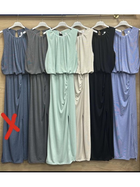 Sukienki damskie wloskie, size uni, paczka 6szt, mix kolor