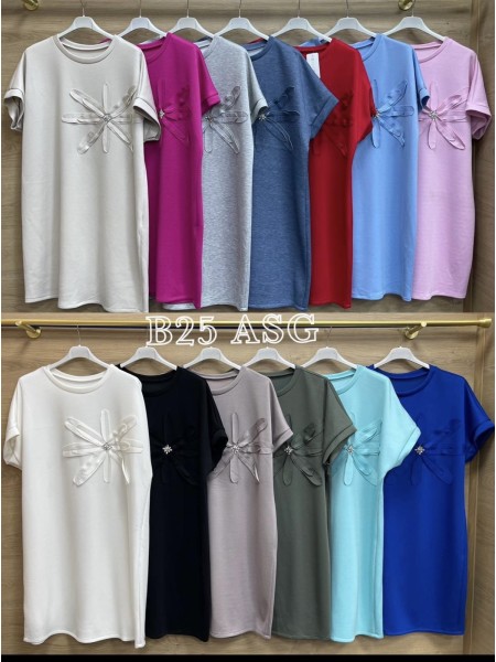 Sukienki damskie wloskie, size uni, paczka 6szt, mix kolor