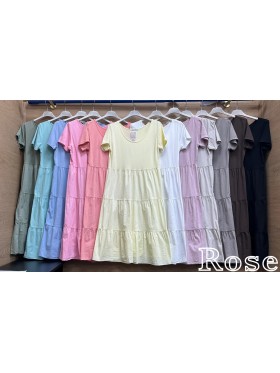 Sukienki damskie wloskie, size uni, paczka 6szt, mix kolor
