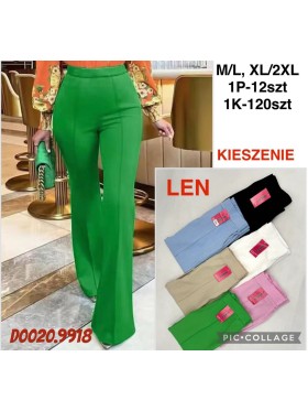Spodnie damskie , size M-2xl, paczka 12szt,MIX kolor