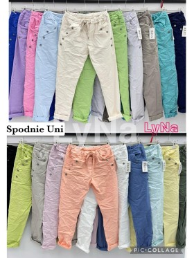 Spodnie damskie wloskie, size uni, paczka 6szt, mix kolor