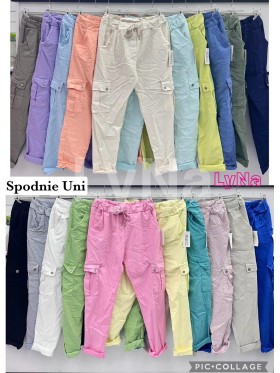 Spodnie damskie wloskie, size uni, paczka 6szt, mix kolor