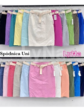 Spódnica krótka damskie wloskie, size uni, paczka 6szt, mix kolor
